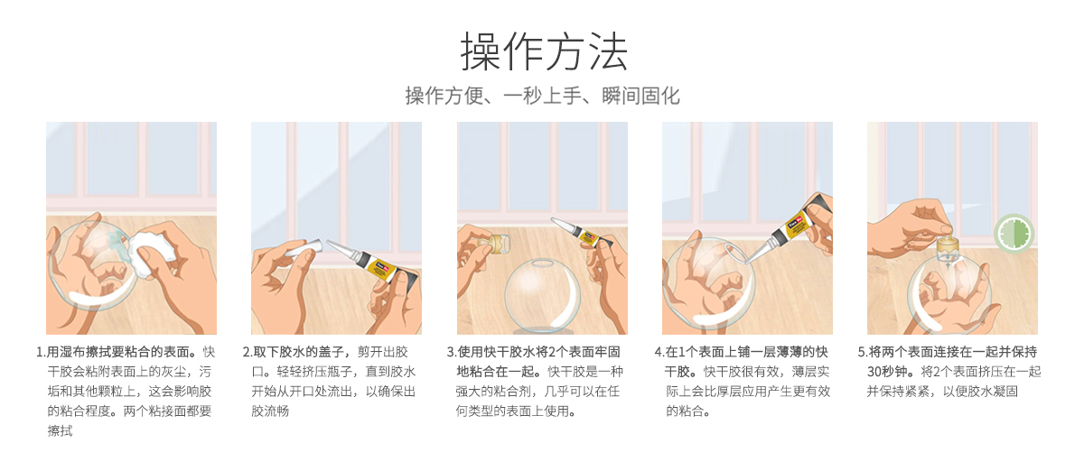 特固新材快干膠  塑料金屬粘接專用 TK-4803 使用方法